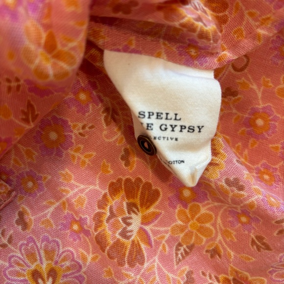 Spell Sundown organic cotton blouse in Apricot size Small - Picture 13 of 14